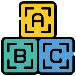 bloco abc Ícone