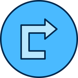 Turn right icon