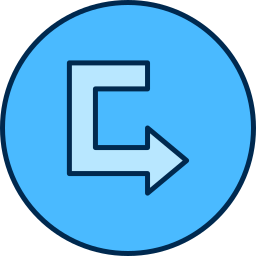 Turn right icon