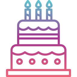 Birthday cake icon