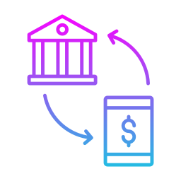 les services bancaires mobiles Icône