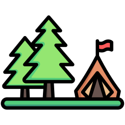 Summer camp icon