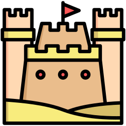 Sand castle icon