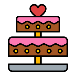 Wedding cake icon