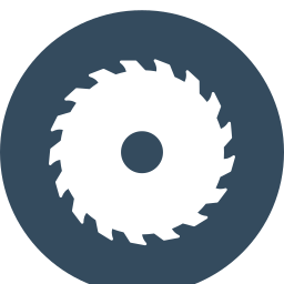 Saw blade icon