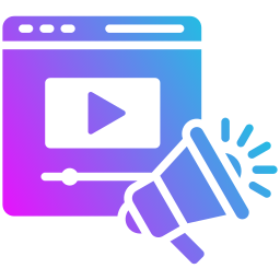 Video marketing icon