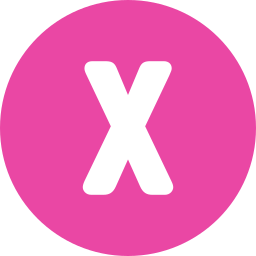 Letter x icon