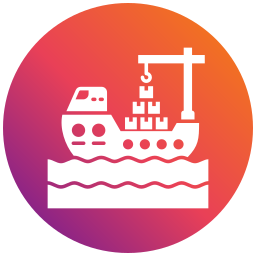 Cargo ship icon