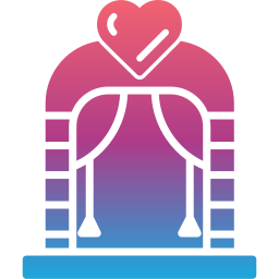 Wedding arch icon