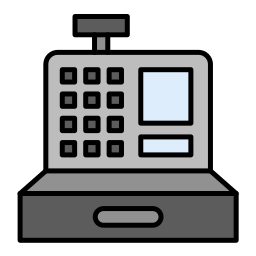 Cashier machine icon