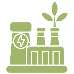 Eco factory icon