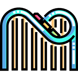 montanha russa Ícone