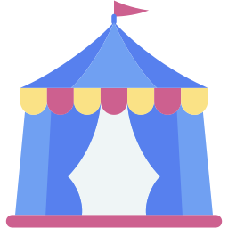 tenda de circo Ícone