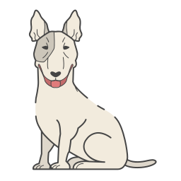 Bull terrier icon