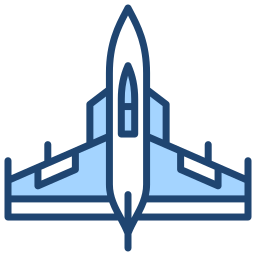 Military plane icon