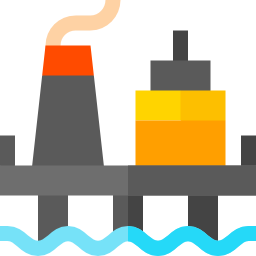 piattaforma petrolifera icona