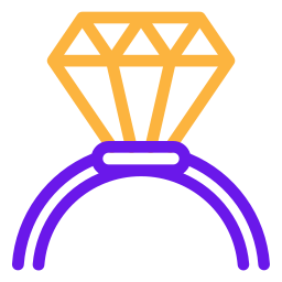 Diamond ring icon