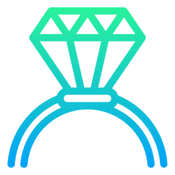 Diamond ring icon