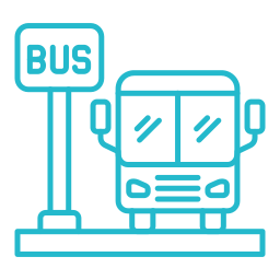 Bus stop icon