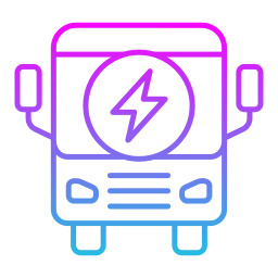 Electric bus icon