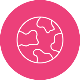 Planet earth icon