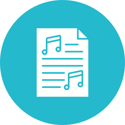 Music score icon