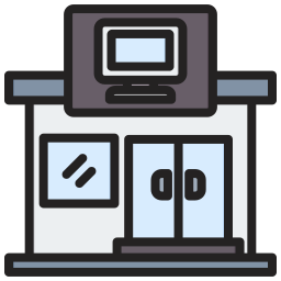 Electronic store icon