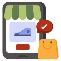 Mobile shop icon