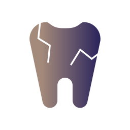 dente rotto icona