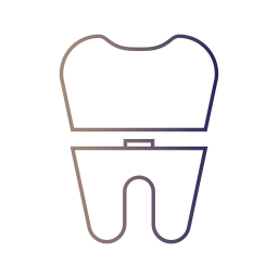 corona di denti icona