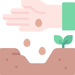 Growing seed icon