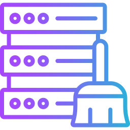 Data cleaning icon