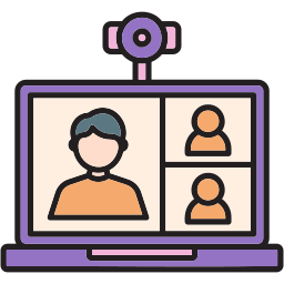 Virtual meeting icon