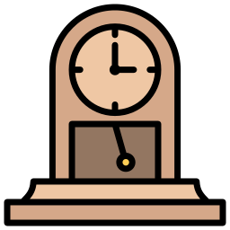 Vintage clock icon