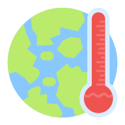 opwarming van de aarde icoon