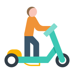 Kick scooter icon