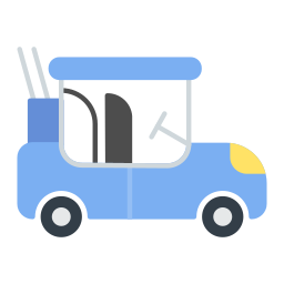 Golf cart icon