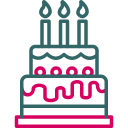 Birthday cake icon