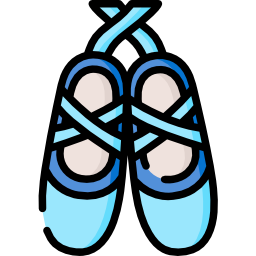 Ballet shoes icon