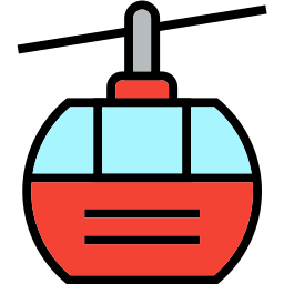 Cable car cabin icon