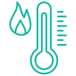 Hot temperature icon