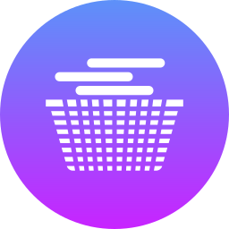 Laundry basket icon