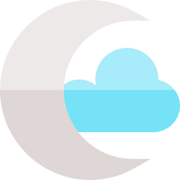 Crescent moon icon