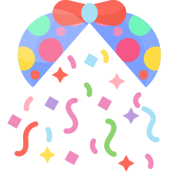 Confetti ball icon