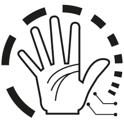 Hand scan icon