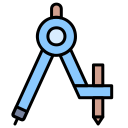 Drawing compass icon