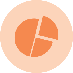 Pie graph icon