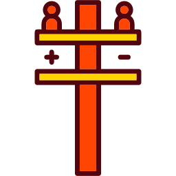 Electric pole icon