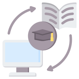 Blended learning icon