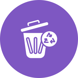 Trash recycle icon